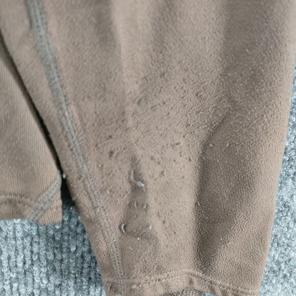 Nike Fit Dry Women's 1/4 Zip Athletic Shirt Brown Large 12-14 Raglan Sleeve - Picture 11 of 16